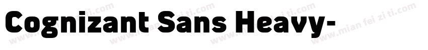 Cognizant Sans Heavy字体转换